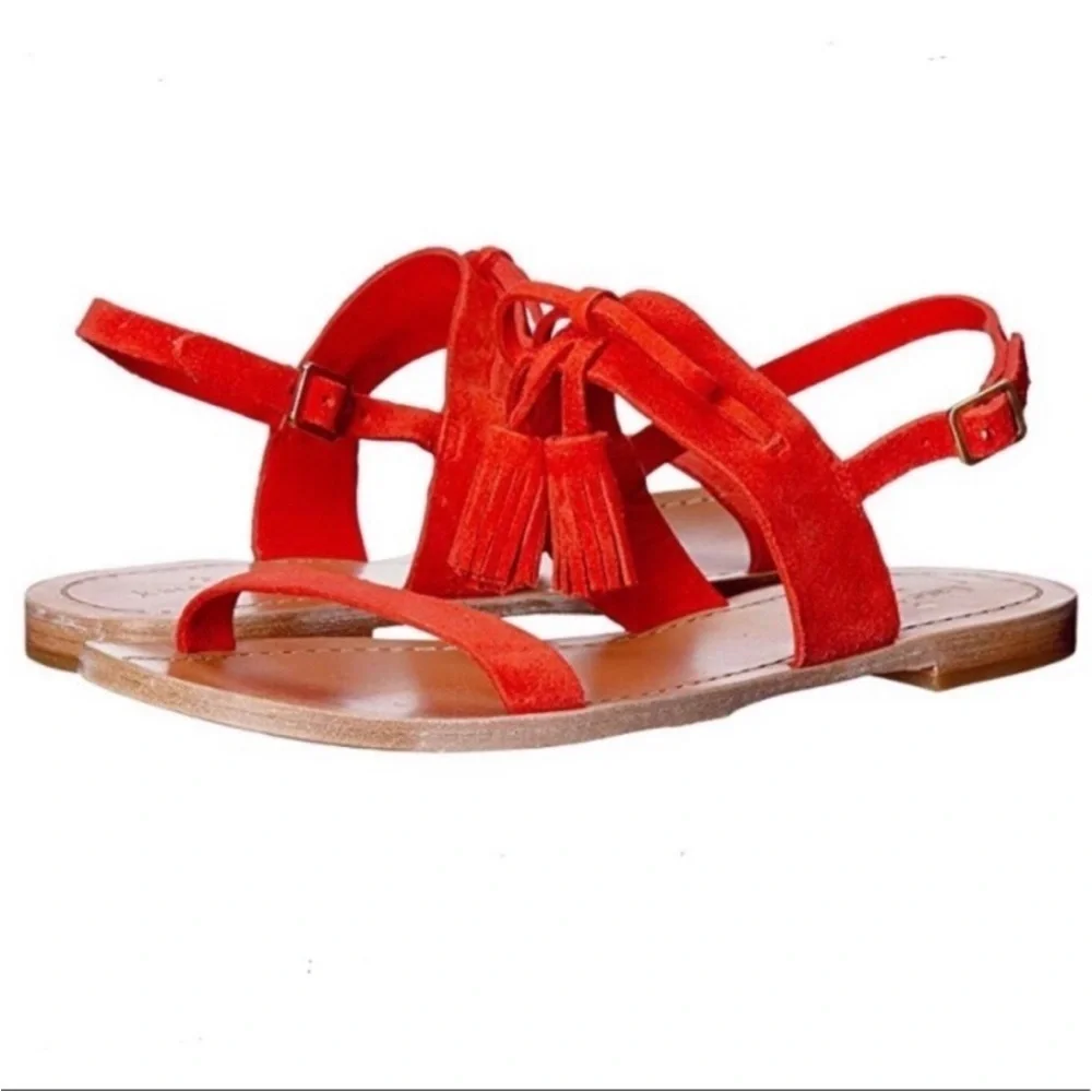 KATE SPADE Red Suede Women's Sandals